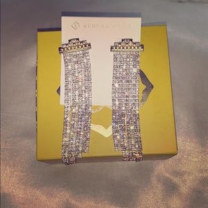 Olympia CZ Fringe Dangle Earrings